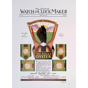 Rolex Oyster Defies the Elements Watch Ad Original Book Page Horology Wall Art